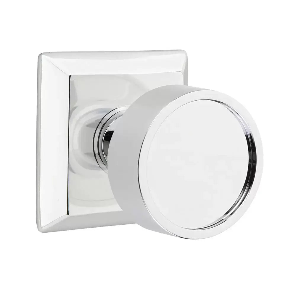 polished chrome door knob