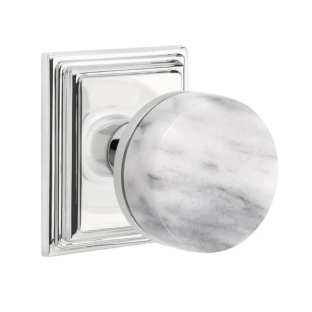 polished chrome knob