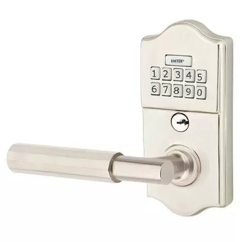 Emtek Classic - T-Bar Faceted Lever Electronic Keypad Lock by Emtek