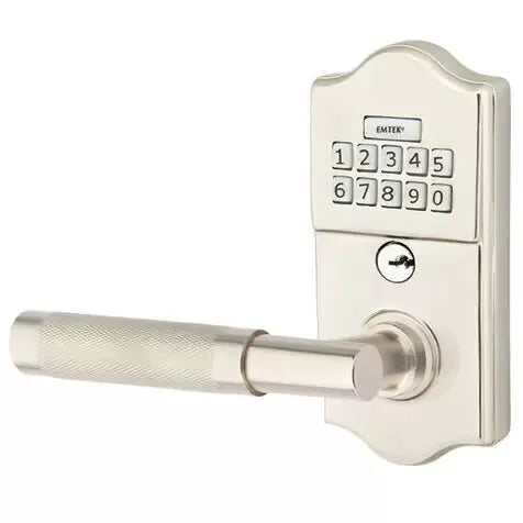 Emtek Classic - T-Bar Knurled Lever Electronic Keypad Lock by Emtek