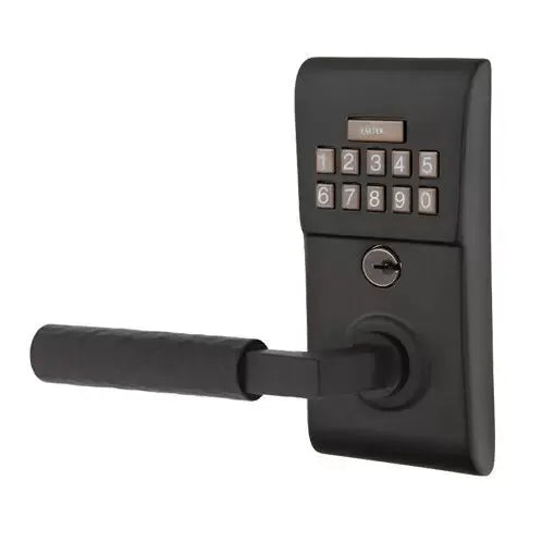 Emtek Modern - L-Square Hammered Lever Electronic Keypad Lock by Emtek