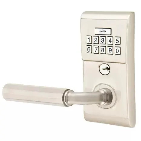 Emtek Modern - R-Bar Faceted Lever Electronic Keypad Lock by Emtek