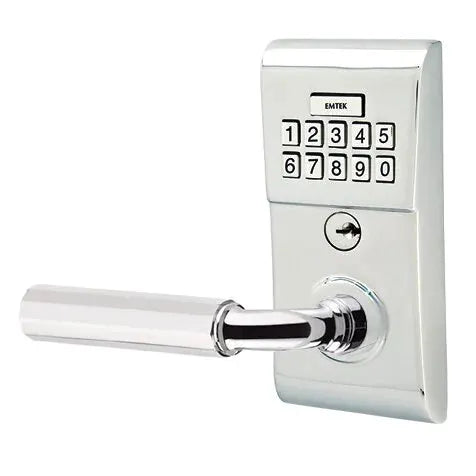 Emtek Modern - R-Bar Faceted Lever Electronic Keypad Lock by Emtek