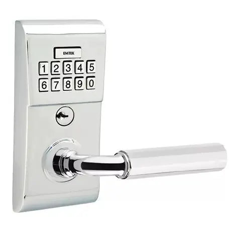 Emtek Modern - R-Bar Faceted Lever Electronic Keypad Lock by Emtek