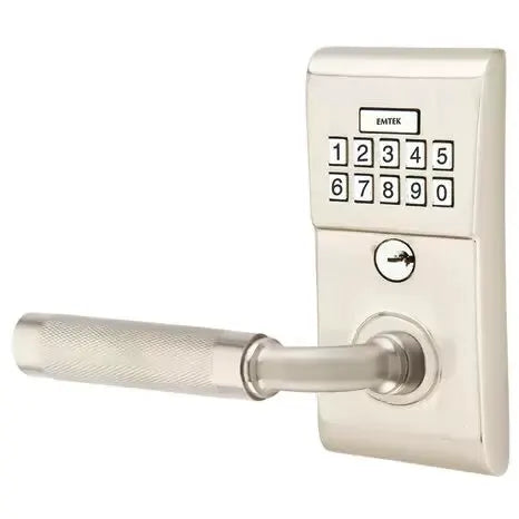 Emtek Modern - R-Bar Knurled Lever Electronic Keypad Lock by Emtek