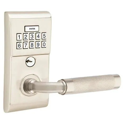 Emtek Modern - R-Bar Knurled Lever Electronic Keypad Lock by Emtek