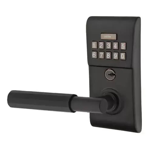 Emtek Modern - T-Bar Faceted Lever Electronic Keypad Lock by Emtek