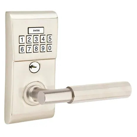 Emtek Modern - T-Bar Faceted Lever Electronic Keypad Lock by Emtek