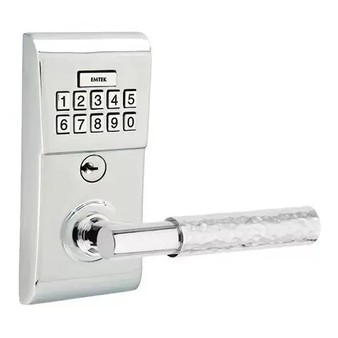 Emtek Modern - T-Bar Hammered Lever Electronic Keypad Lock by Emtek