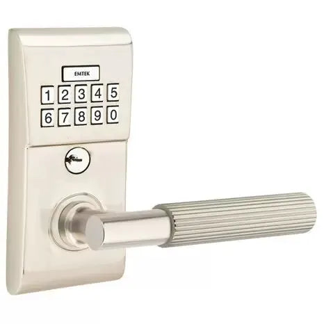 Emtek Modern - T-Bar Straight Knurled Lever Electronic Keypad Lock by Emtek