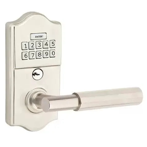 Emtek Classic - T-Bar Faceted Lever Electronic Keypad Lock by Emtek