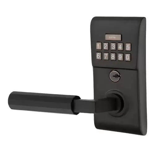 Emtek Modern - L-Square Faceted Lever Electronic Keypad Lock by Emtek
