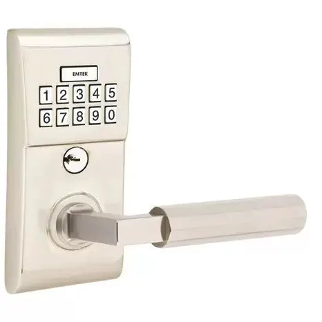 Emtek Modern - L-Square Faceted Lever Electronic Keypad Lock by Emtek