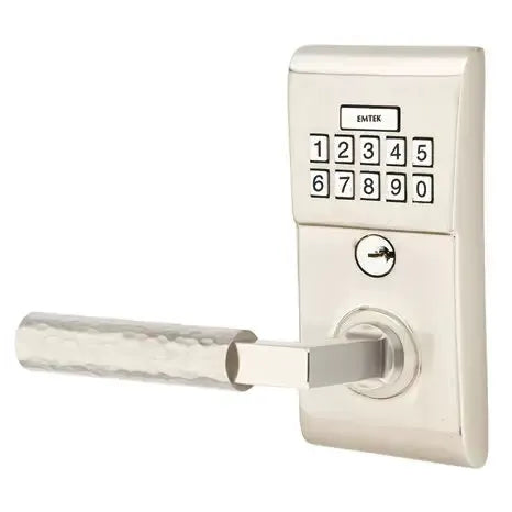 Emtek Modern - L-Square Hammered Lever Electronic Keypad Lock by Emtek