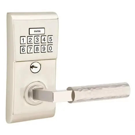 Emtek Modern - L-Square Hammered Lever Electronic Keypad Lock by Emtek