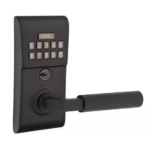 Emtek Modern - L-Square Hammered Lever Electronic Keypad Lock by Emtek