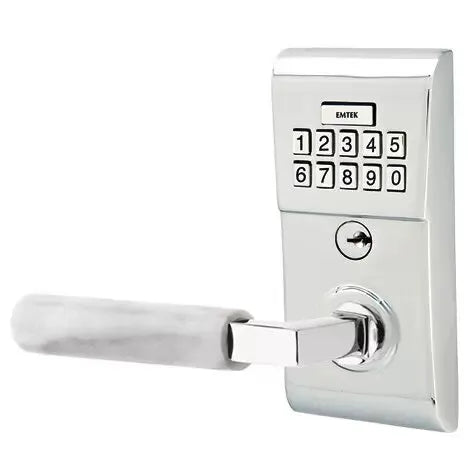 polished chrome door lever