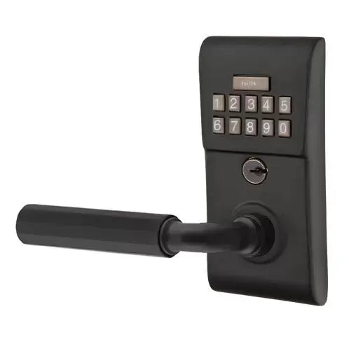 Emtek Modern - R-Bar Faceted Lever Electronic Keypad Lock by Emtek