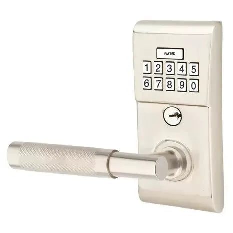 Emtek Modern - T-Bar Knurled Lever Electronic Keypad Lock by Emtek