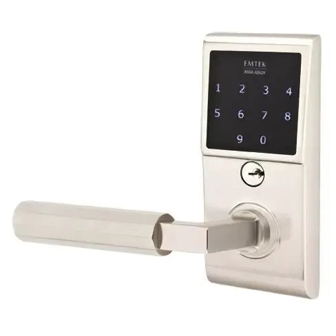 Emtek Emtouch - L-Square Faceted Lever Electronic Touchscreen Lock by Emtek