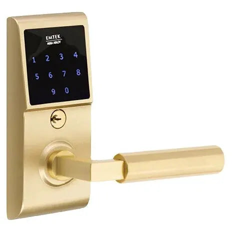 Emtek Emtouch - L-Square Faceted Lever Electronic Touchscreen Lock by Emtek