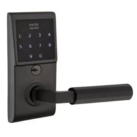 Emtek Emtouch - L-Square Faceted Lever Electronic Touchscreen Lock by Emtek