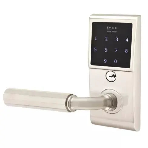 Emtek Emtouch - R-Bar Faceted Lever Electronic Touchscreen Lock by Emtek