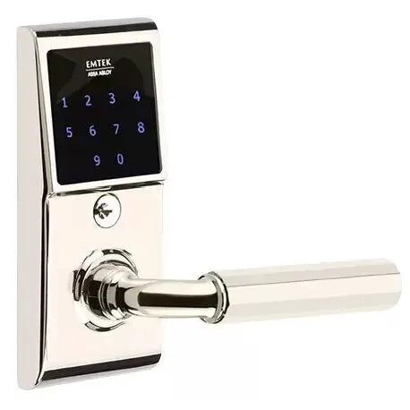 Emtek Emtouch - R-Bar Faceted Lever Electronic Touchscreen Lock by Emtek