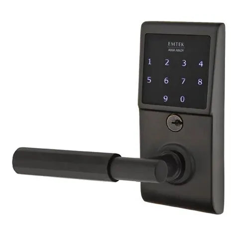 Emtek Emtouch - T-Bar Faceted Lever Electronic Touchscreen Lock by Emtek