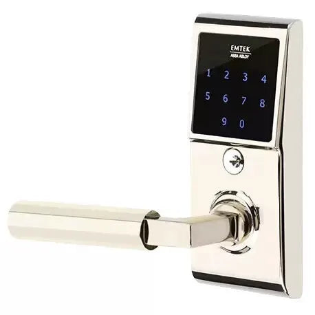 Emtek Emtouch - L-Square Faceted Lever Electronic Touchscreen Lock by Emtek