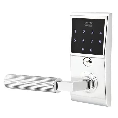polished chrome door lever