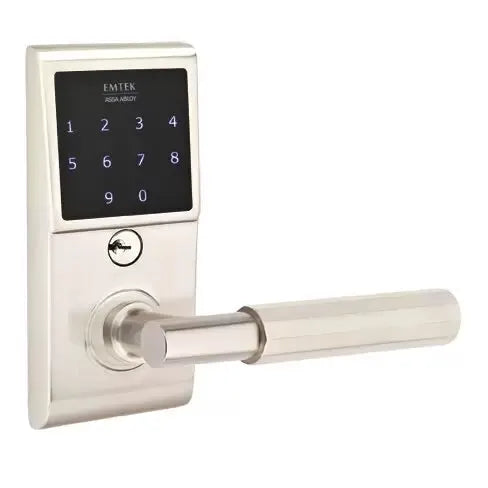 Emtek Emtouch - T-Bar Faceted Lever Electronic Touchscreen Lock by Emtek