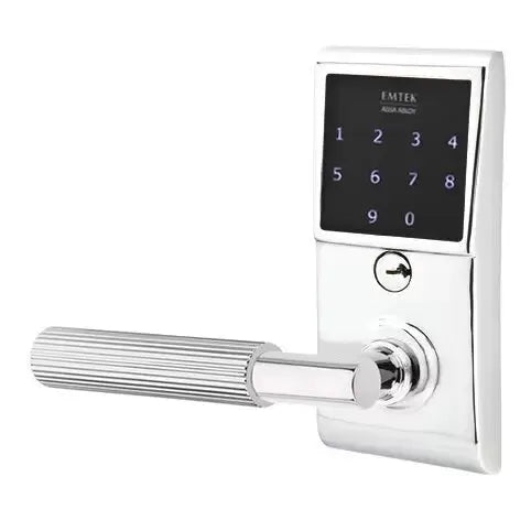 polished chrome door lever