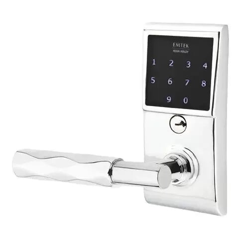 polished chrome door lever