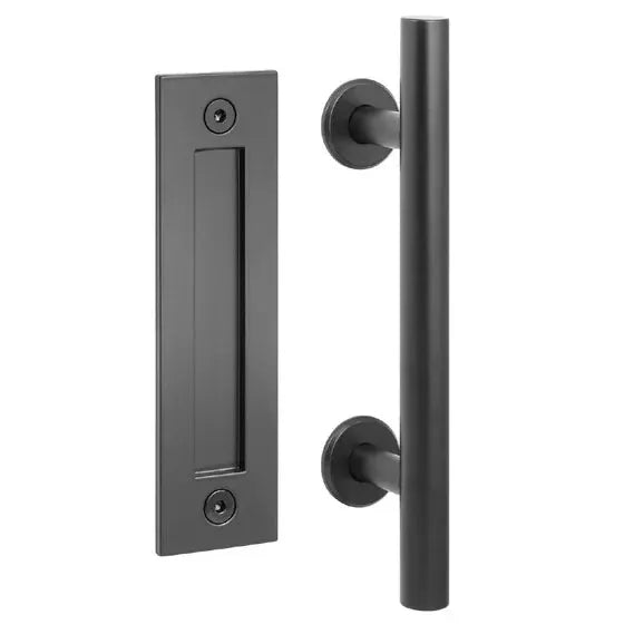 matte black flush pull