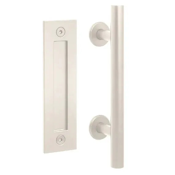 Emtek 7" Centers Barn Door Handle with Flush Pull by Emtek