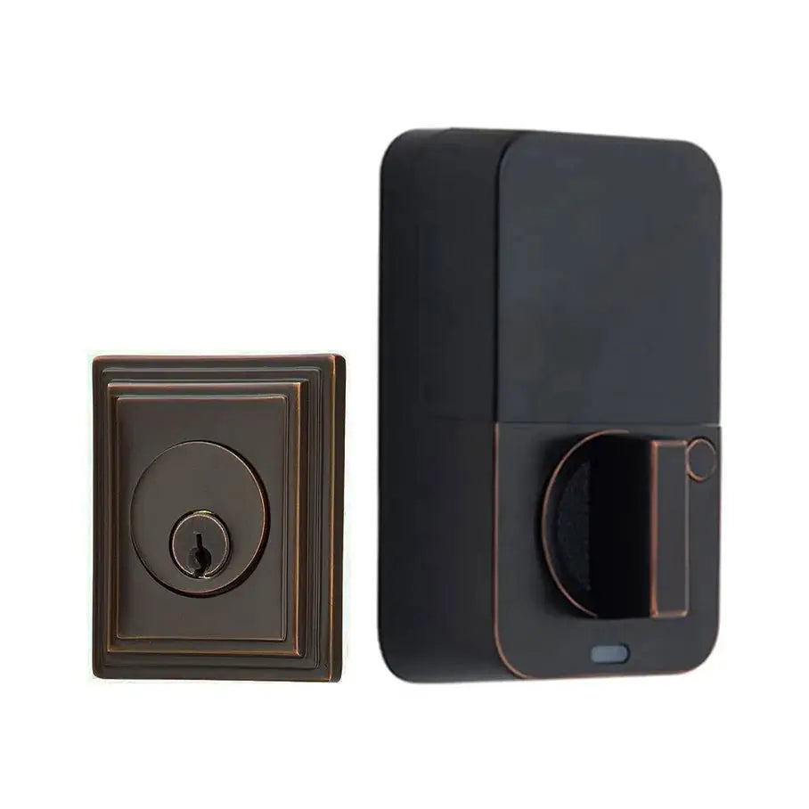 Emtek EMPowered 2 Upgrade Single Cylinder Wilshire Deadbolt by Emtek