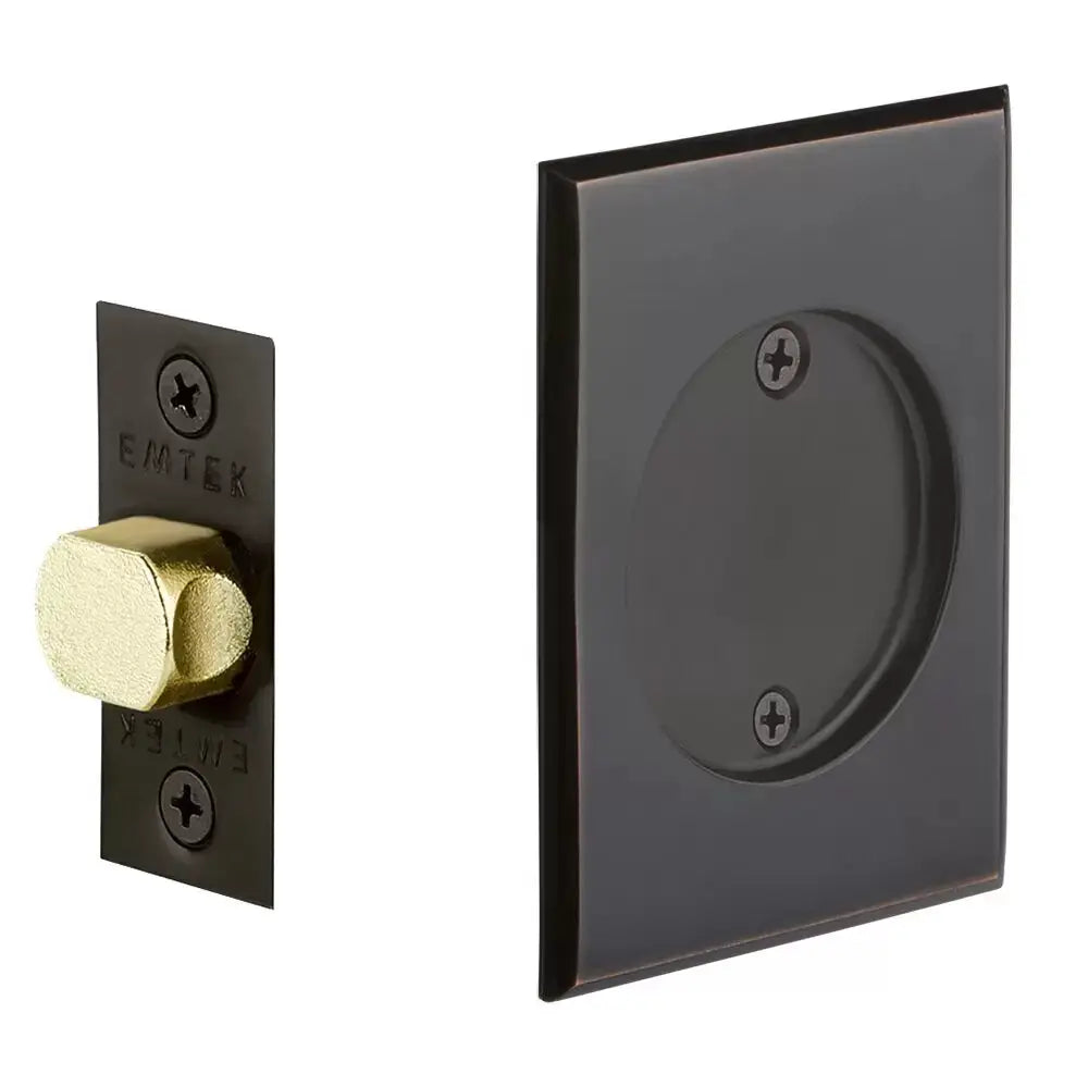 Emtek Tubular Rectangular Pocket Door Hardware by Emtek