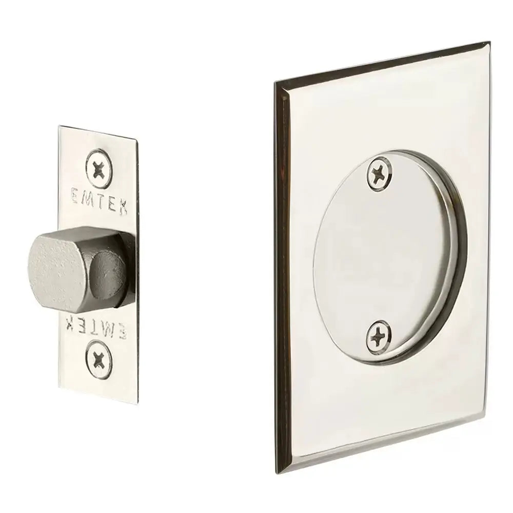 Emtek Tubular Rectangular Pocket Door Hardware by Emtek