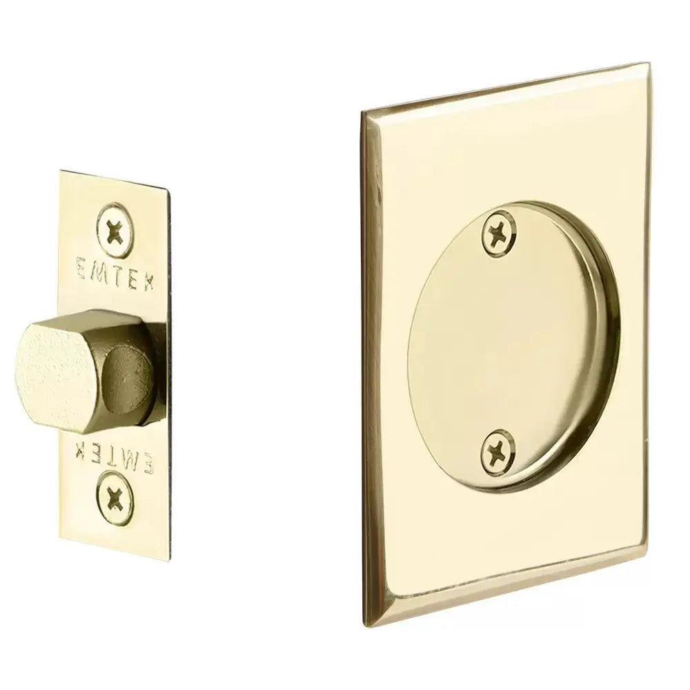 Emtek Tubular Rectangular Pocket Door Hardware by Emtek