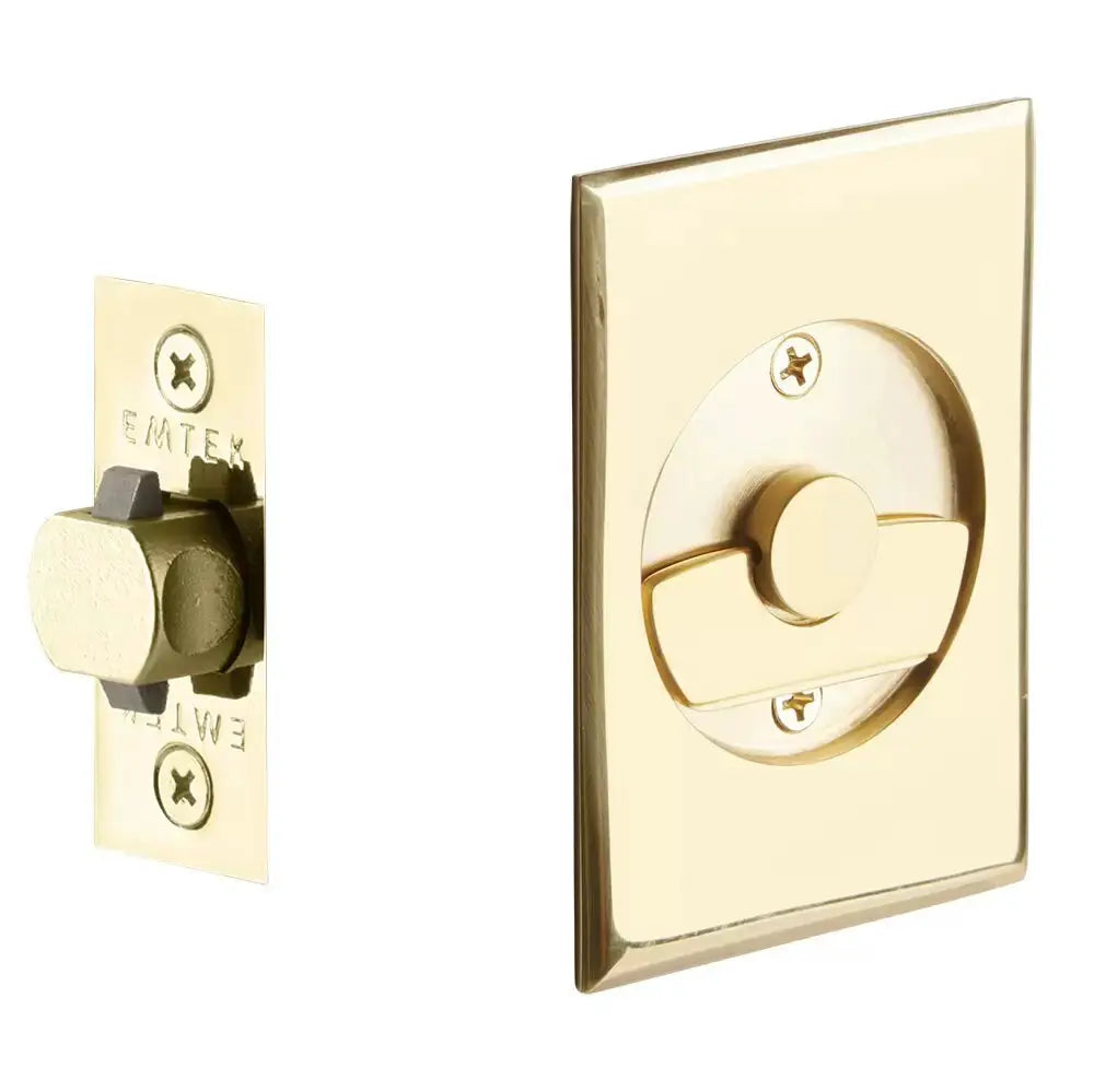 Emtek Tubular Rectangular Pocket Door Hardware by Emtek