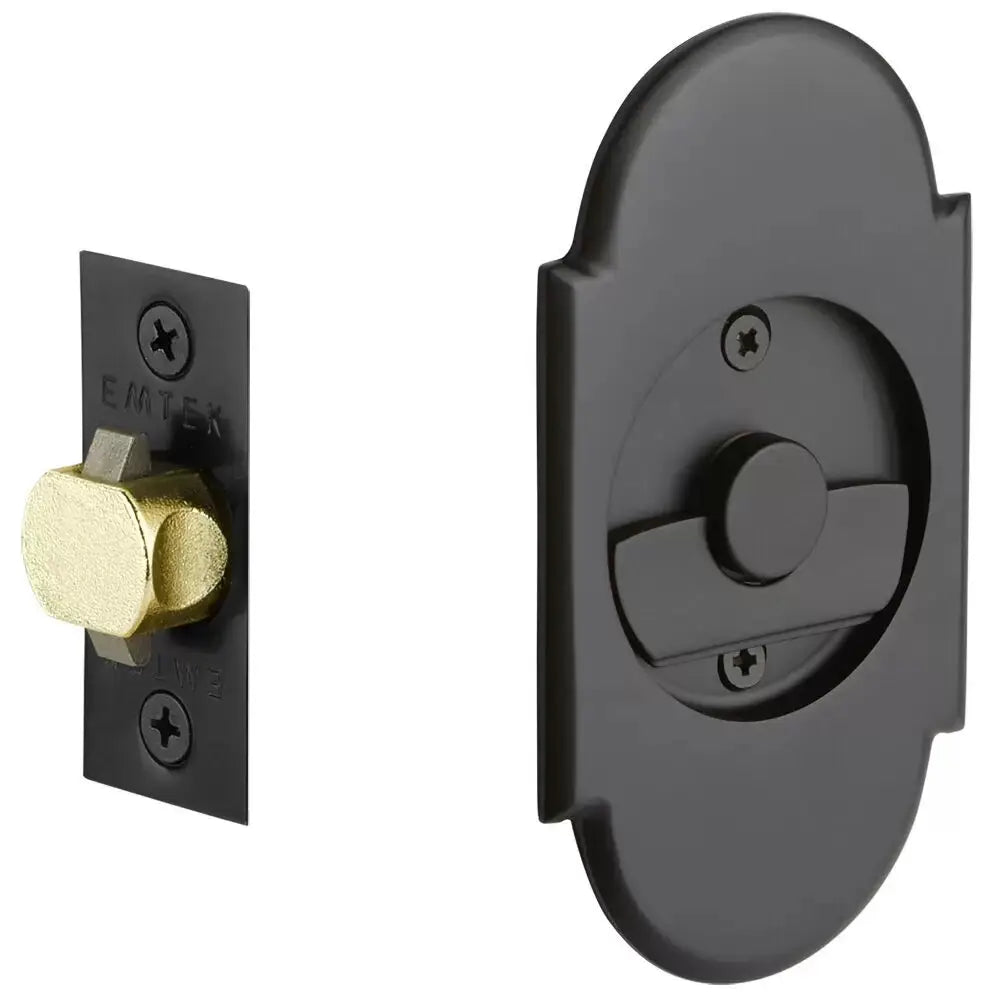 Emtek Tubular #8 Arch Pocket Door Hardware by Emtek