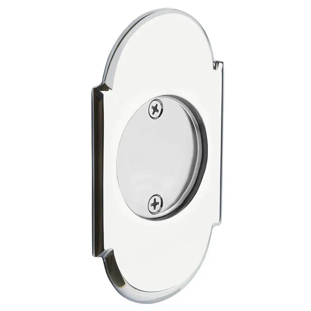 polished chrome pocket door