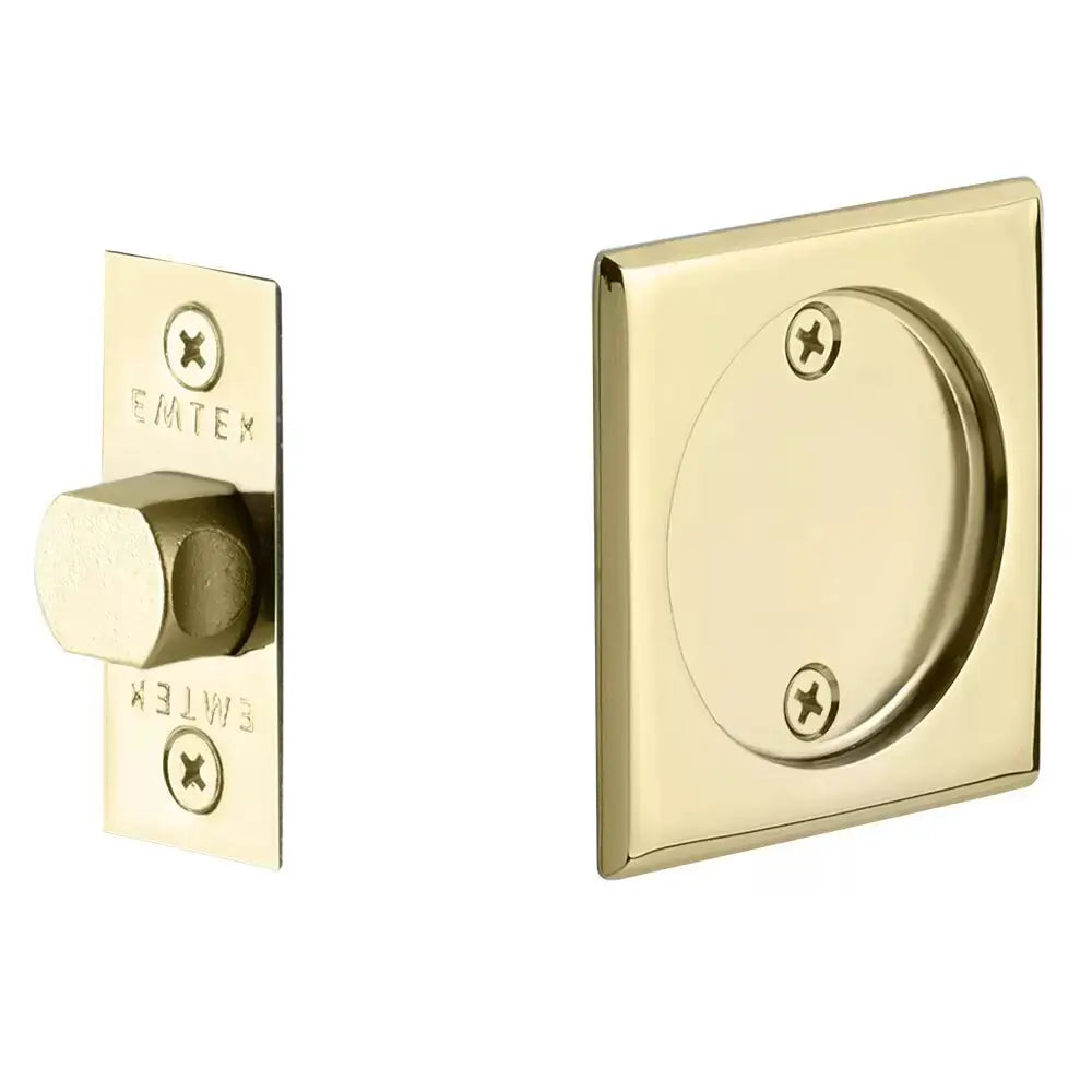 Emtek Tubular Square Pocket Door Hardware by Emtek