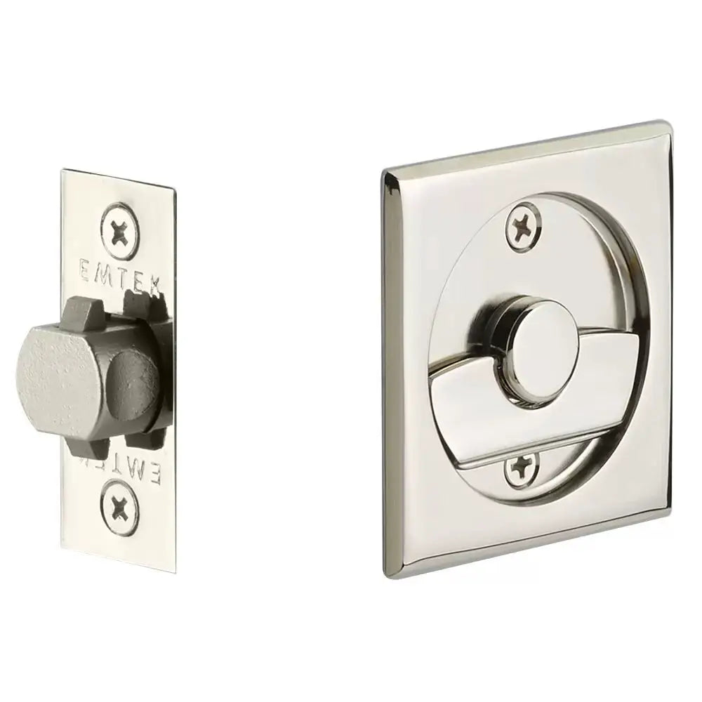 Emtek Tubular Square Pocket Door Hardware by Emtek
