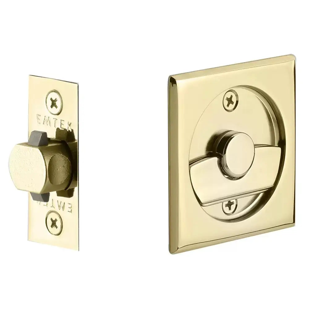 Emtek Tubular Square Pocket Door Hardware by Emtek