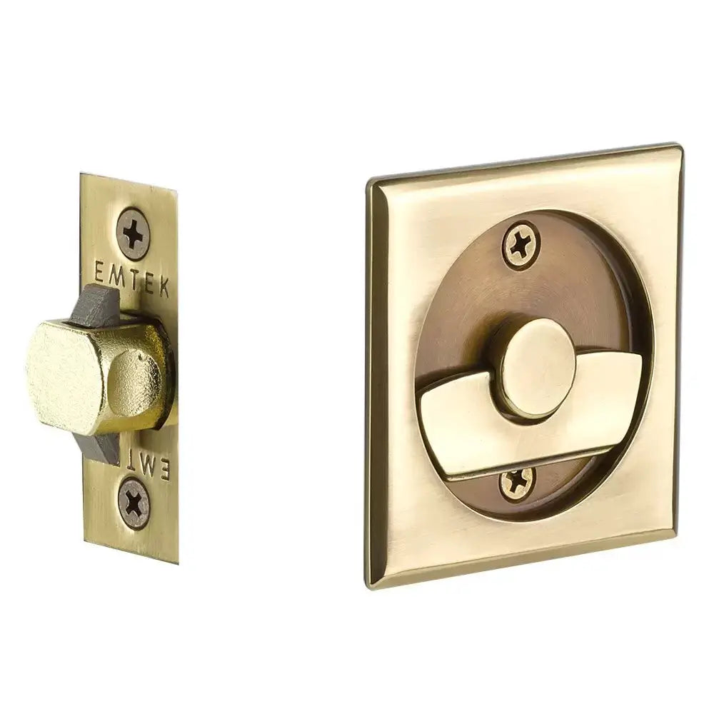Emtek Tubular Square Pocket Door Hardware by Emtek