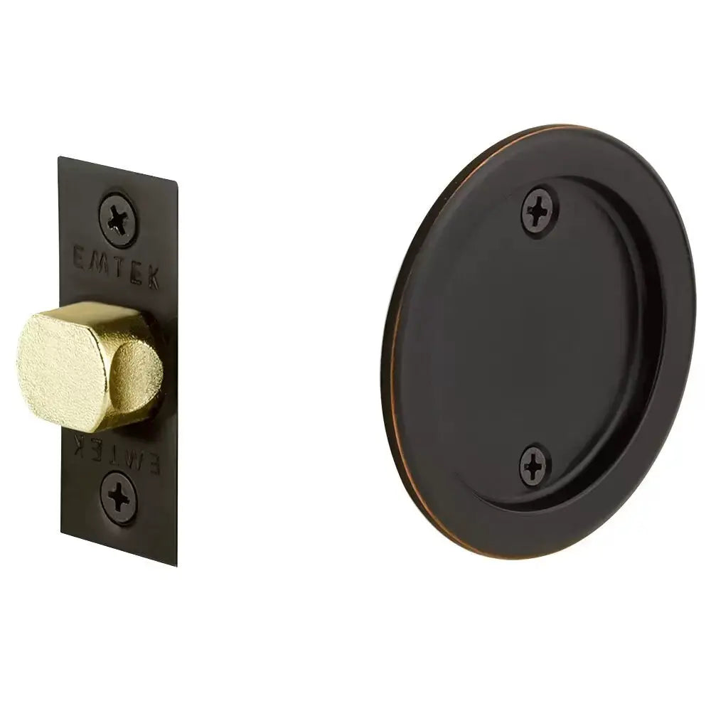Emtek Tubular Round Pocket Door Hardware by Emtek