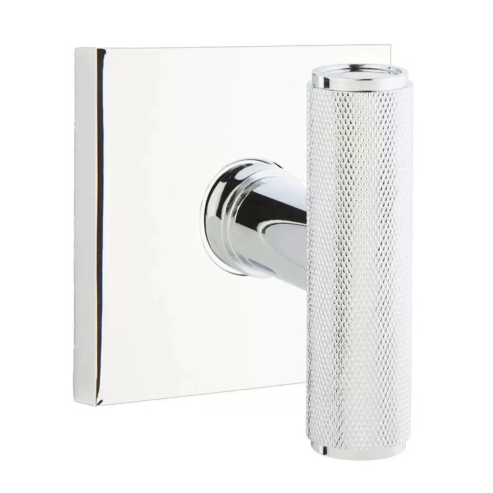 polished chrome door knob