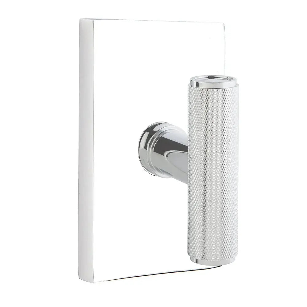 polished chrome door knob